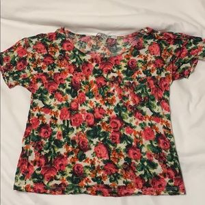 Floral crop top
